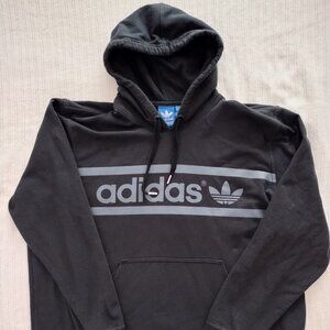 Adidas Men's Pullover Hoodie - BLACK - 2XL (VGC)